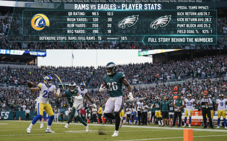 Los Angeles Rams vs Philadelphia Eagles Match Player Stats