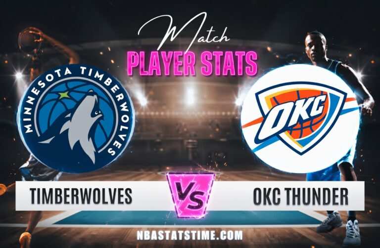 Timberwolves vs Oklahoma City Thunder Match Player Stats