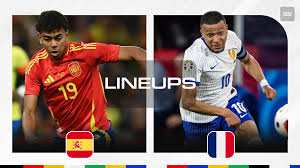 Spain vs France Lineups & Match Stats